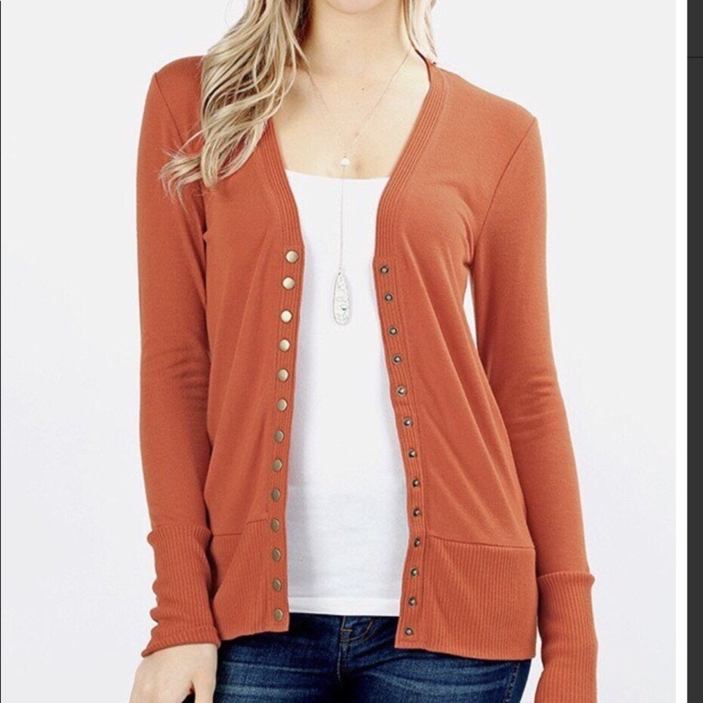 Snap button cardigan